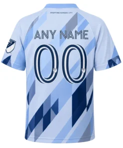 Sporting KC Custom Jersey Brilliant Geometric Style