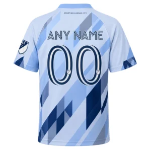 Sporting KC Custom Jersey Brilliant Geometric Style