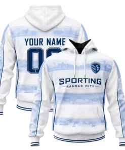 Sporting KC Fan Hoodie Custom Special Cityscape Design