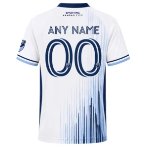 Sporting KC Fan Jersey Custom Vibrant Vertical Lines