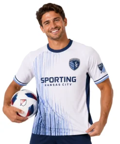 Sporting KC Fan Jersey Custom Vibrant Vertical Lines