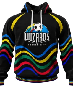 Sporting KC MLS Hoodie Elite Wizards Wave Graphic