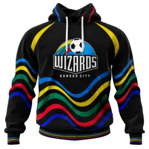 Sporting KC MLS Hoodie Elite Wizards Wave Graphic