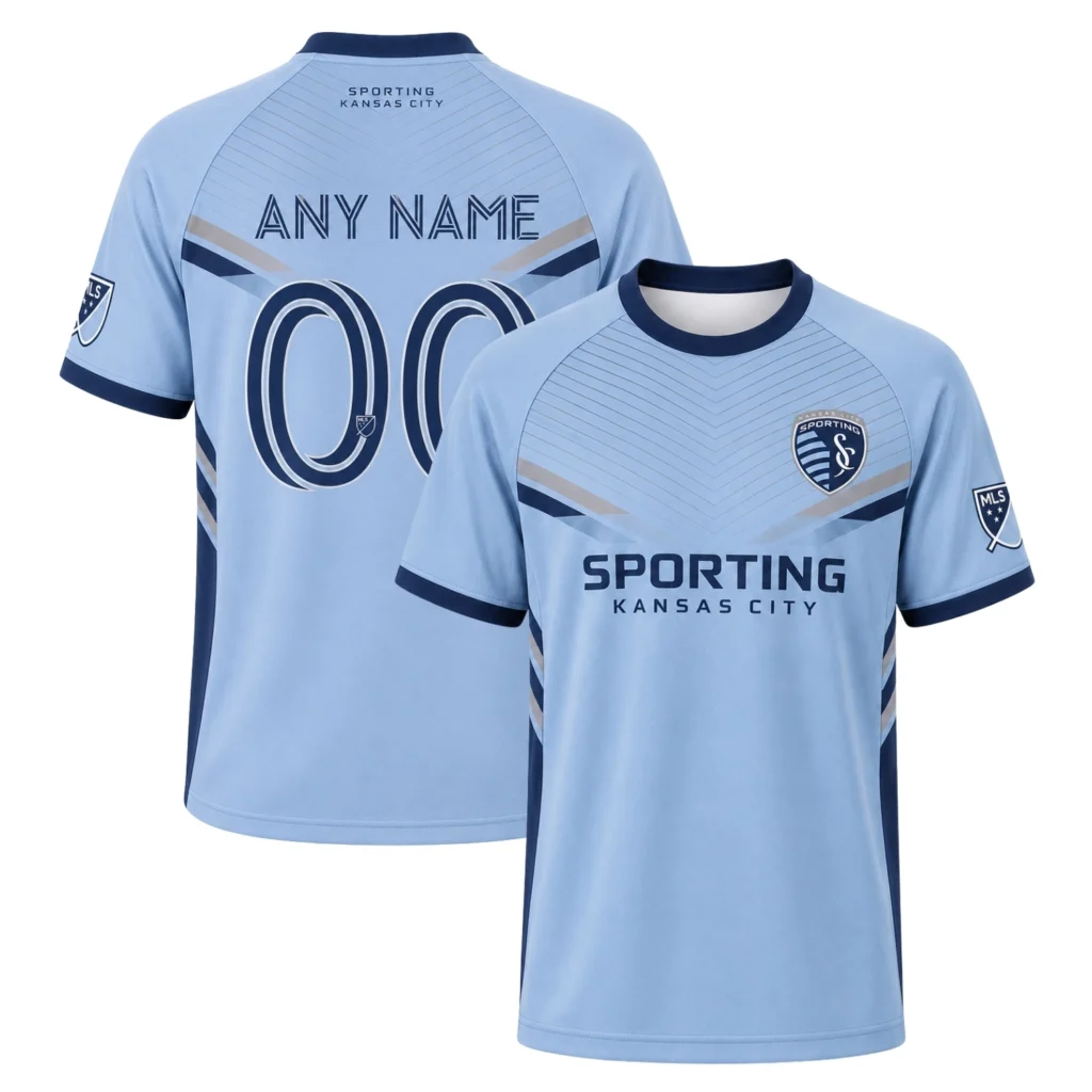 Sporting KC Soccer Jersey Custom Elite Linear Style