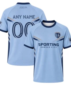 Sporting KC Soccer Jersey Custom Elite Linear Style