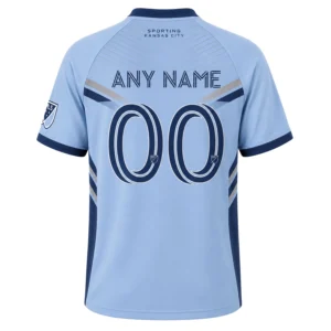 Sporting KC Soccer Jersey Custom Elite Linear Style