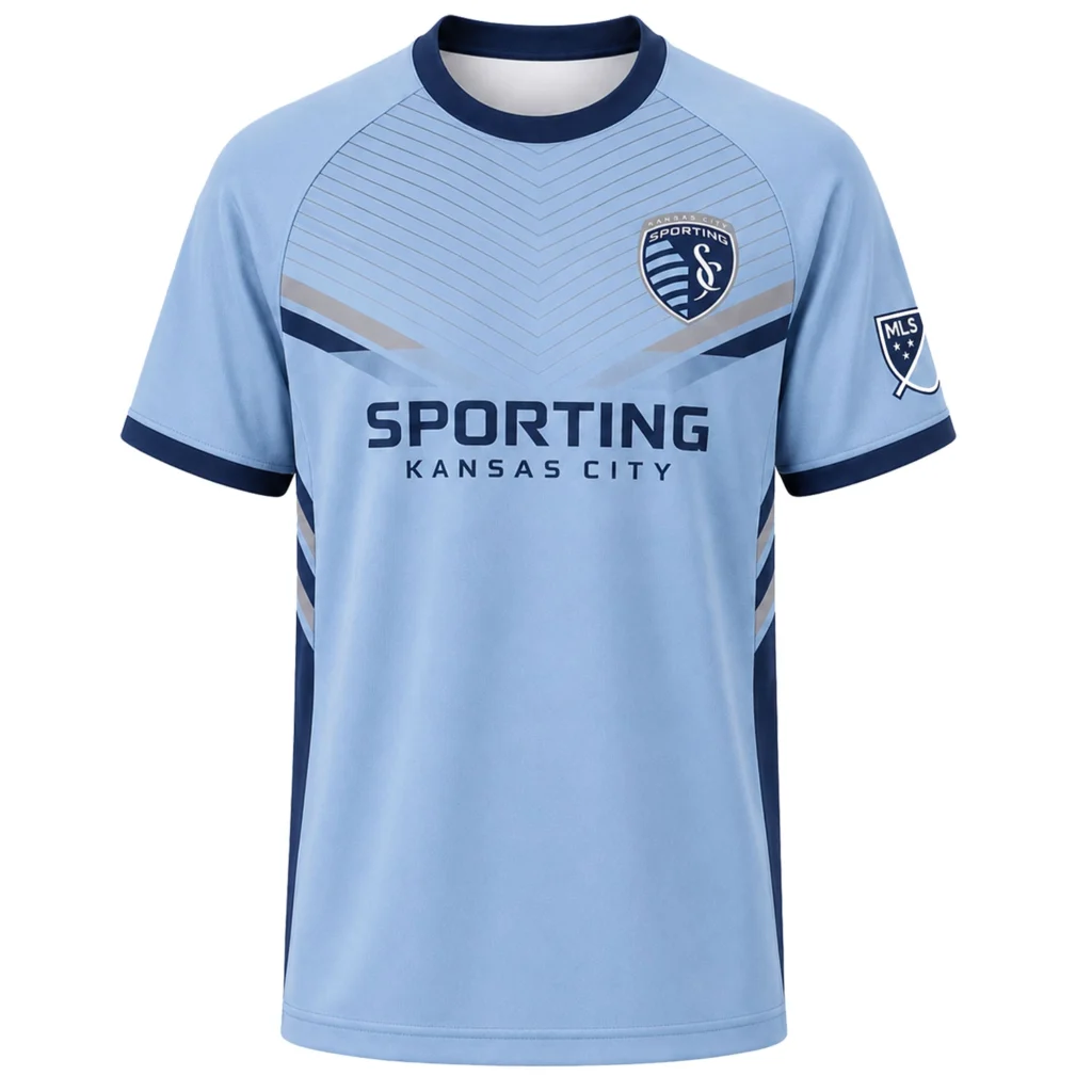 Sporting KC Soccer Jersey Custom Elite Linear Style