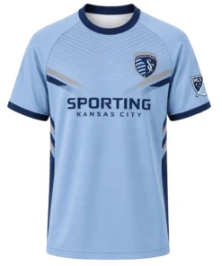 Sporting KC Soccer Jersey Custom Elite Linear Style