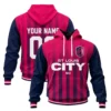 St Louis CITY Custom Hoodie Dynamic Red Navy Style