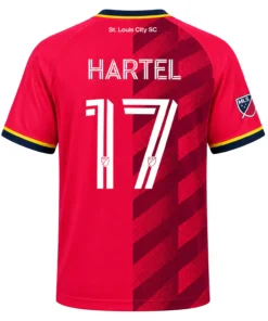 St Louis City Hartel Jersey Vibrant Stripe Design
