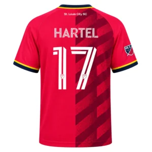 St Louis City Hartel Jersey Vibrant Stripe Design