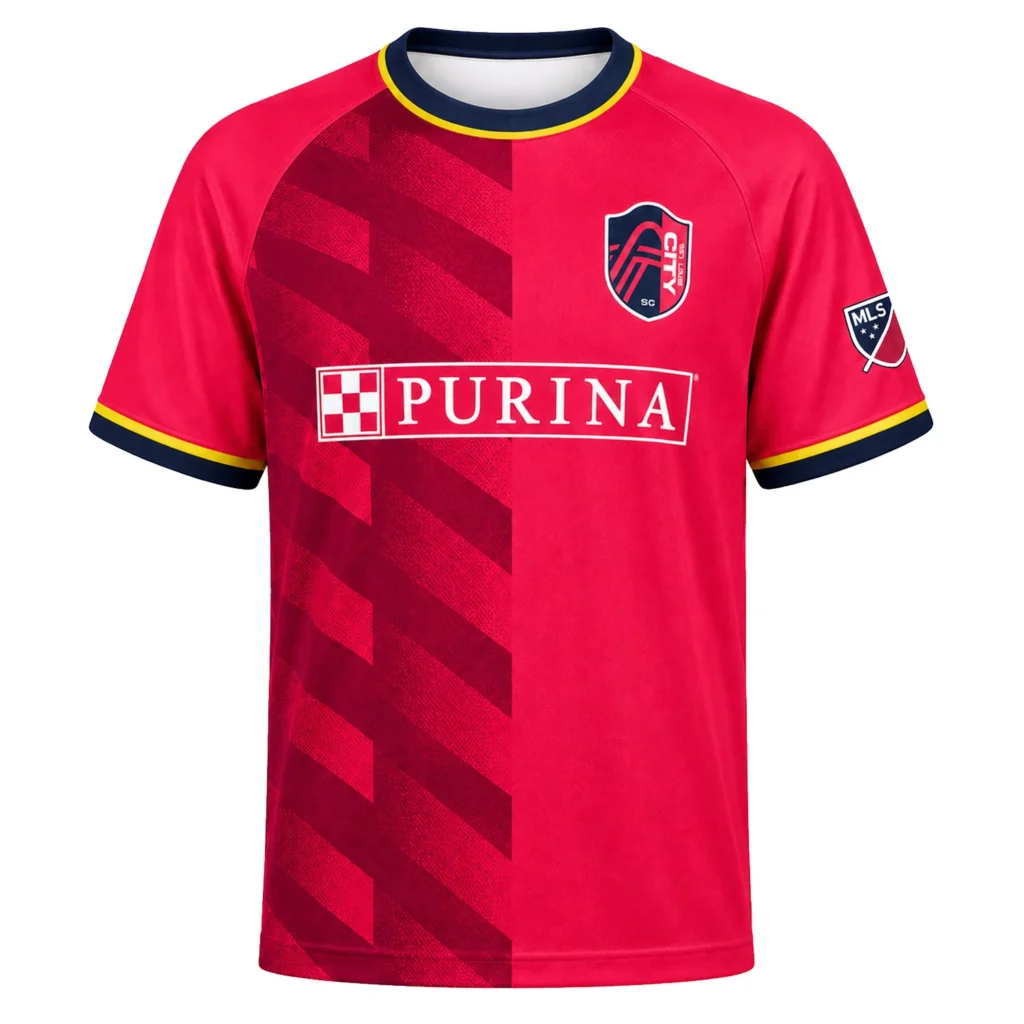 St. Louis City Hartel Jersey Vibrant Stripe Design