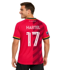 St Louis City Hartel Jersey Vibrant Stripe Design
