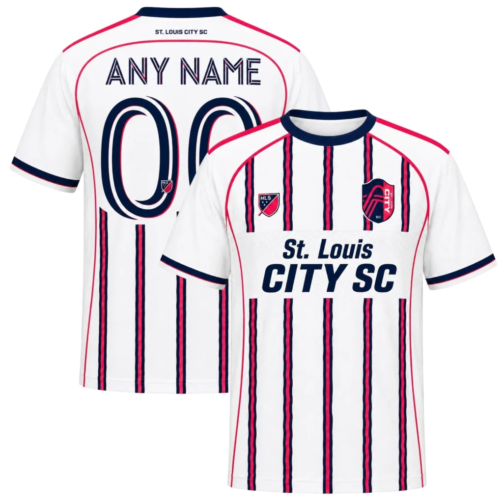 St. Louis City Jersey – Exclusive Custom White Stripes