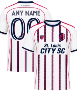St. Louis City Jersey – Exclusive Custom White Stripes