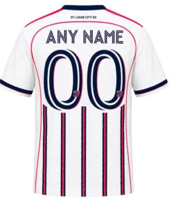 St. Louis City Jersey – Exclusive Custom White Stripes
