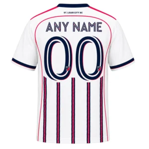 St. Louis City Jersey – Exclusive Custom White Stripes