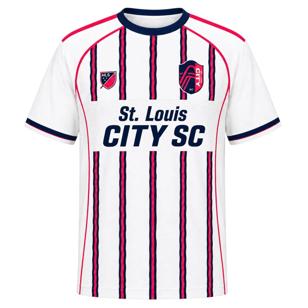 St. Louis City Jersey – Exclusive Custom White Stripes