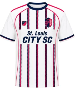 St. Louis City Jersey – Exclusive Custom White Stripes