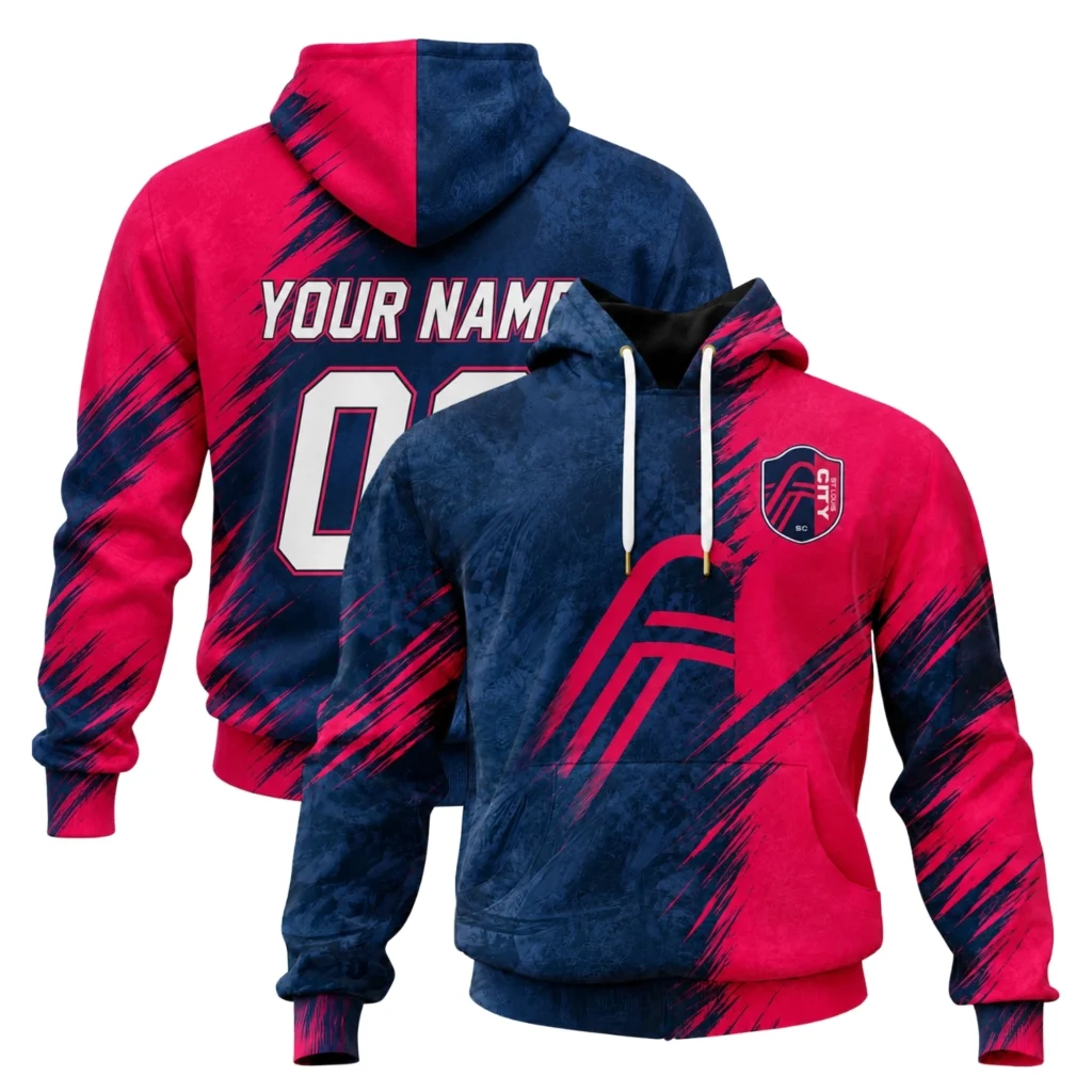 St Louis CITY SC Hoodie Custom Vibrant Split Color Style
