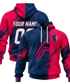 St Louis CITY SC Hoodie Custom Vibrant Split Color Style