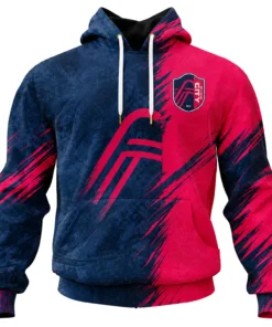 St Louis CITY SC Hoodie Custom Vibrant Split Color Style