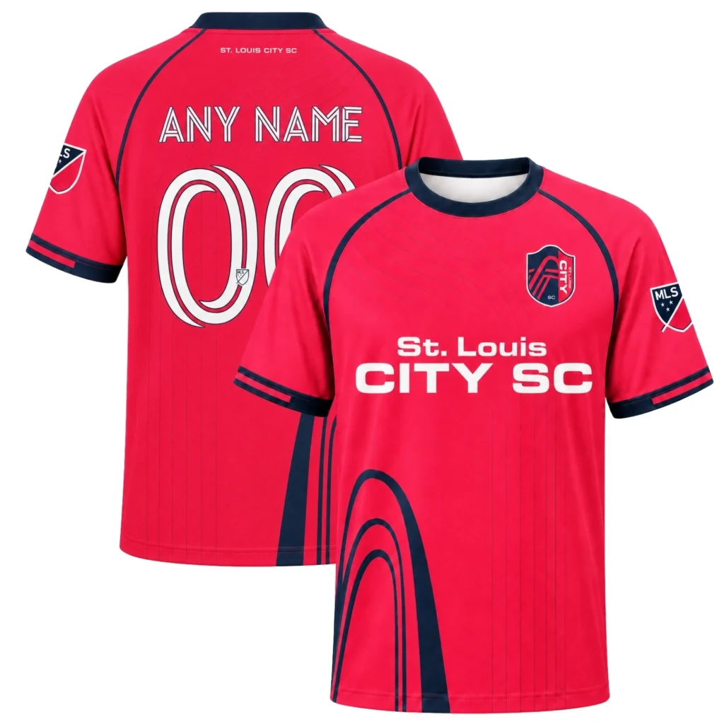 St. Louis City SC Jersey – Stunning Custom Red Wave