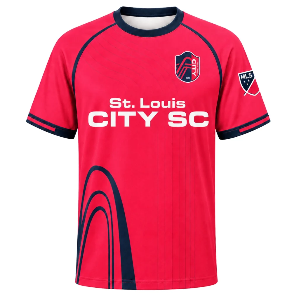 St. Louis City SC Jersey – Stunning Custom Red Wave