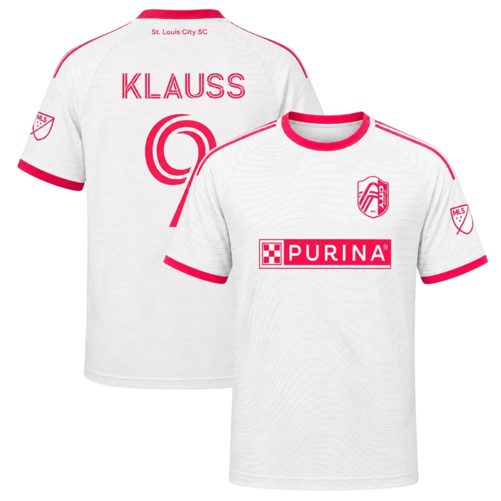 St. Louis CITY SC Klauss Jersey Elite White Wave