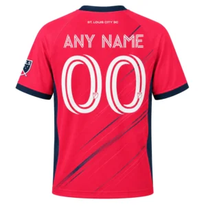 St. Louis City Soccer Jersey – Vibrant Custom Red