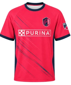 St. Louis City Soccer Jersey – Vibrant Custom Red