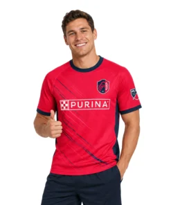 St. Louis City Soccer Jersey – Vibrant Custom Red