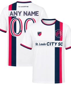 St. Louis City Soccer Shirt – Elite Personalized White