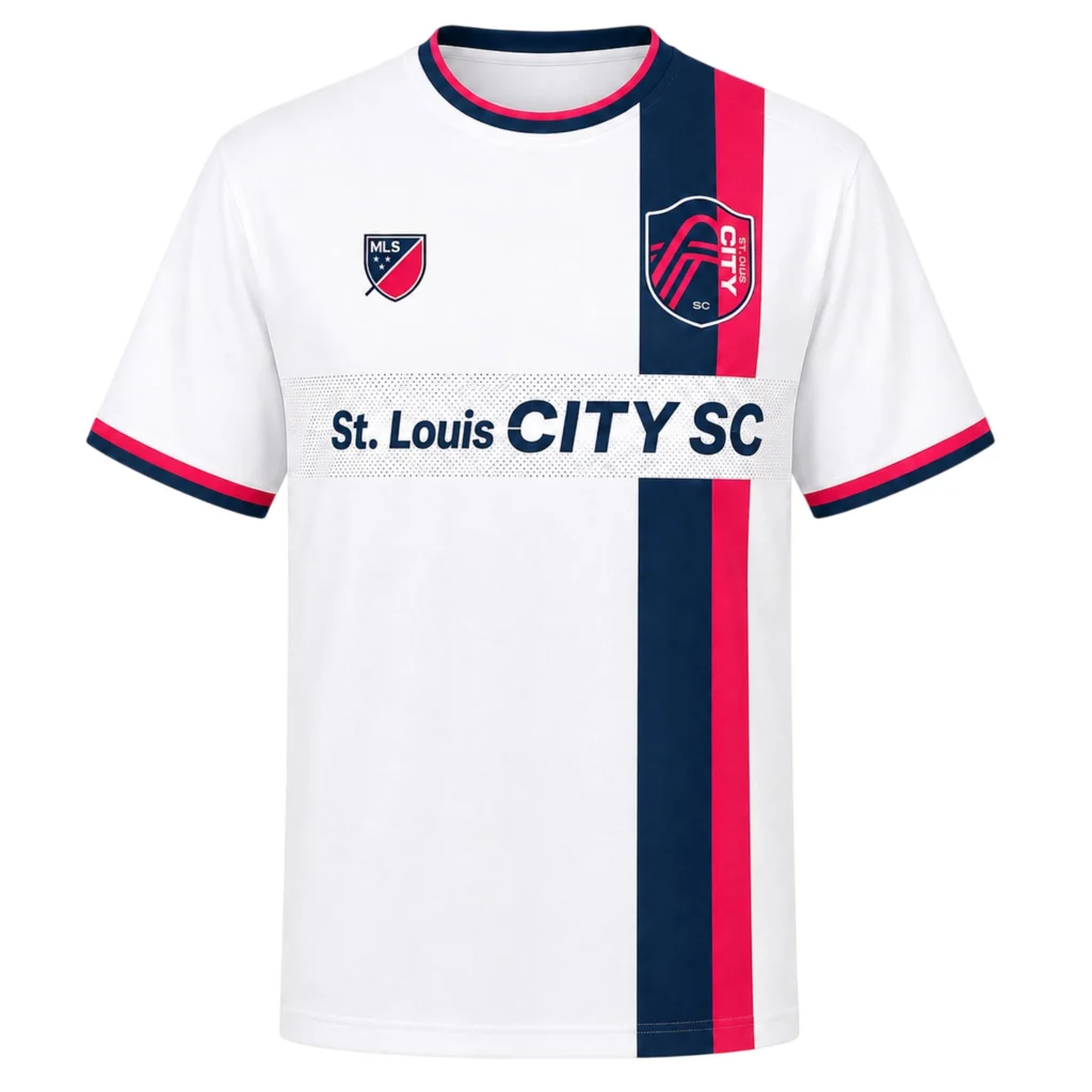 St. Louis City Soccer Shirt – Elite Personalized White