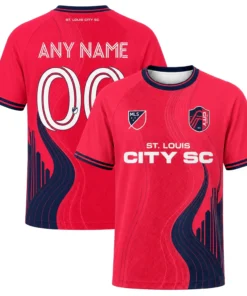 STL City Jersey Custom – Dynamic River Wave Design