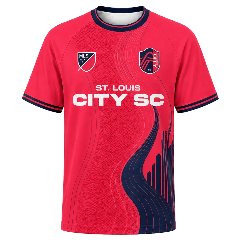 STL City Jersey Custom – Dynamic River Wave Design
