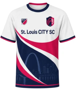STL City SC Soccer Jersey – Vibrant Personalized Red & Blue