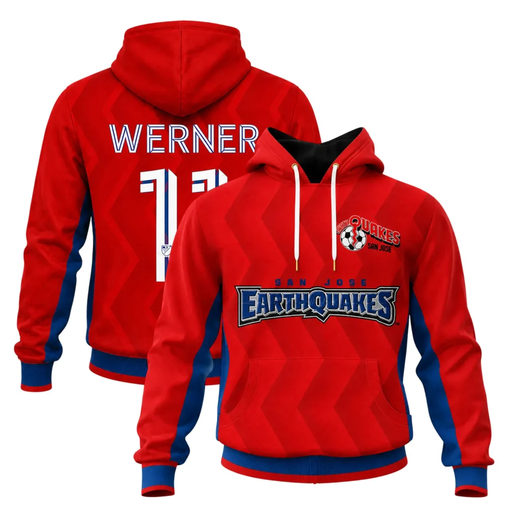 Timo Werner Hoodie - Special San Jose Earthquake Fan Merch