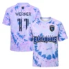 Timo Werner Quakes Soccer Jersey Bold Tie Dye Edition