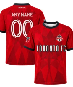 Toronto FC Custom Home Jersey – Vibrant Red Fan Kit