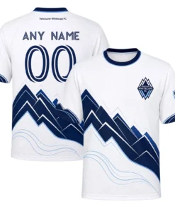 Vancouver Whitecaps FC Custom Jersey – White Navy Delightful Style