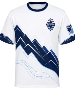Vancouver Whitecaps FC Custom Jersey – White Navy Delightful Style