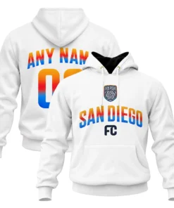 White San Diego Hoodie Ultimate Supporter Fleece Pullover