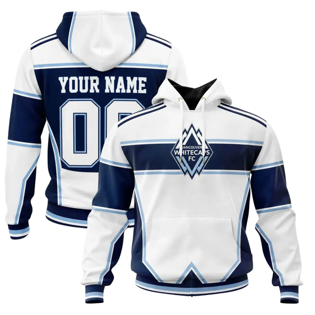 Whitecaps FC Custom White Hoodie – Comfortable Fan Wear