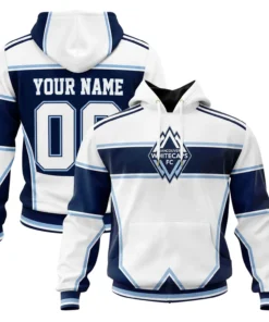 Whitecaps FC Custom White Hoodie – Comfortable Fan Wear