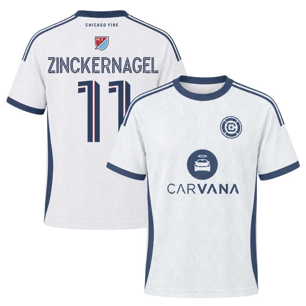 Zinckernagel Chicago Fire Jersey Essential White Kit