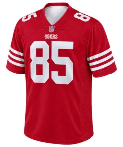 49ers George Kittle Jersey Powerful Scarlet Home Style