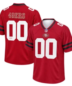 49ers Red Football Jersey Remarkable Classic Style
