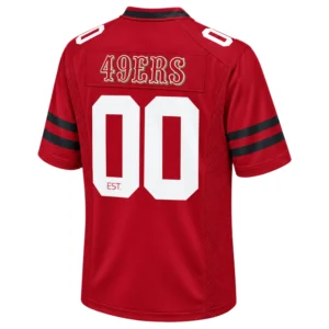 49ers Red Football Jersey Remarkable Classic Style