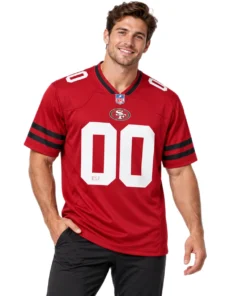 49ers Red Football Jersey Remarkable Classic Style